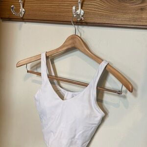White Sleeveless Top